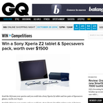 Win a Sony Xperia Z2 tablet & Specsavers pack, worth over $1,500!