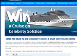 Win a South Pacific Cruise for 2 on Celebrity Cruises!