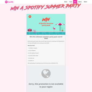 Win a 'Spotify' summer party pack!