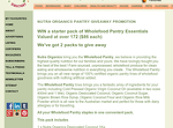 Win a starter pack of Wholefood Pantry Essentials Valued at over 172