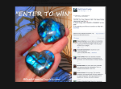 Win a super flashy Labradorite heart set!