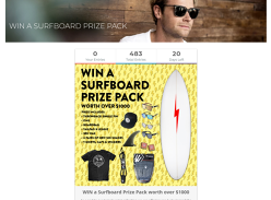 Win a Surfboard Prize Pack over