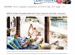 Win A Surfers Paradise Marriott 5 Star Camp for the Kids and you