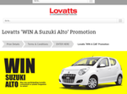 Win a Suzuki Alto!