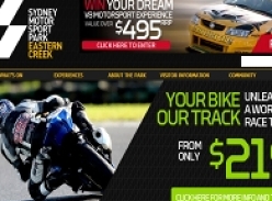 Win a Sydney Motorsport Park V8 Super Drive and Ride 