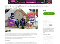 Win a 'Sydney Royal Easter Show' glamping experience + weekend family pass! (Flights NOT Included)