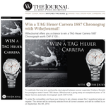 Win a TAG Heuer Carrera self-winding chronograph worth CHF 6,100