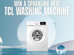 Win a TCL 7.5kg Front Load Washing Machine