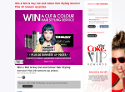 Win a Toni & Guy cut & colour hair styling service!