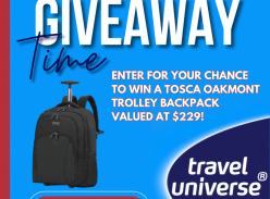 Win a Tosca Oakmont Trolley Backpack