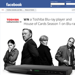 Win a Toshiba blu-ray player & 'House of Cards' Season 1 on blu-ray!