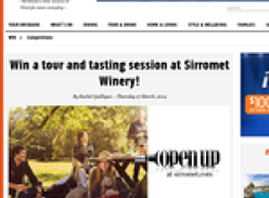 Win a tour & tasting session for you & 9 friends at Sirromet Winery!