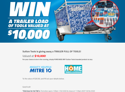 Win a trailer full of tools worth $10,000!