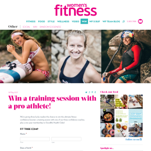 Win a training session with a pro athlete