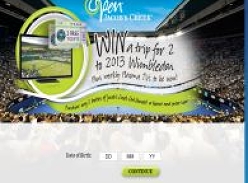 Win a trip for 2 to 2013 Wimbledon + weekly plasma TVs to be won!