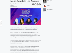Win a trip for 2 to 2020 iHeartRadio Music Awards!