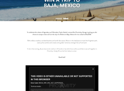 Win a trip for 2 to Baja, Mexico!