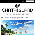 Win a trip for 2 to Bali + a 6 month supply of Chinta Island coconut skin care & H2COCO!