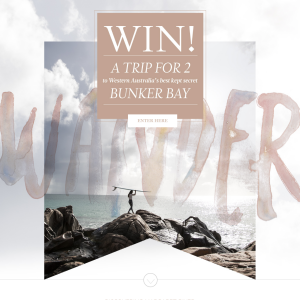Win a trip for 2 to Bunker Bay!