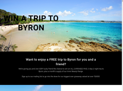 Win a trip for 2 to Byron Bay!