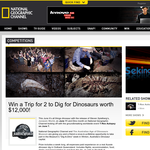 Win a Trip for 2 to Dig for Dinosaurs worth $12,000!