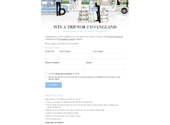 Win a trip for 2 to England!