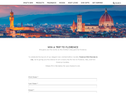 Win a trip for 2 to Florence!