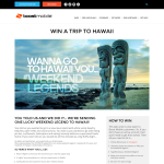 Win a trip for 2 to Hawaii + $2,000 spending money!