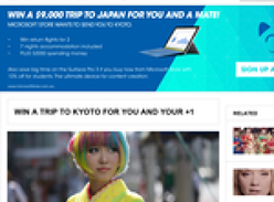 Win a trip for 2 to Japan!