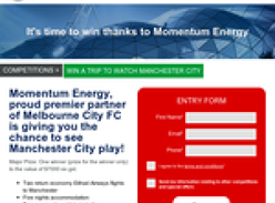 Win a trip for 2 to Manchester to watch Manchester City play!