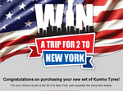 Win a trip for 2 to New York!