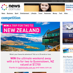 Win a trip for 2 to New Zealand!