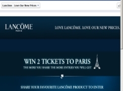 Win a trip for 2 to Paris