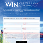 Win a trip for 2 to San Francisco!