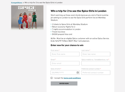 Win a trip for 2 to see the Spice Girls in London!