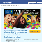 Win a trip for 2 to the FIFA World Cup in Brazil!