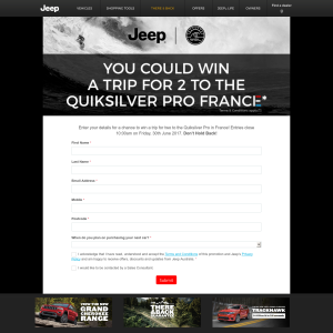 Win a trip for 2 to the Quiksilver Pro France!