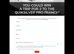 Win a trip for 2 to the Quiksilver Pro France!