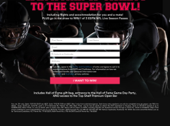 Win a trip for 2 to the Super Bowl!