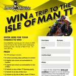 Win a trip for 2 to the world's most challenging motorcycle race 'The Isle of Man TT' in London!