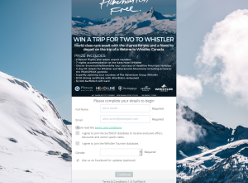 Win a trip for 2 to Whistler!