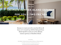 Win a trip for 3 people to Hamilton Island