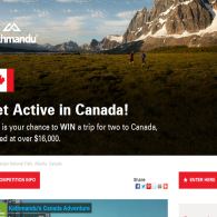 Win a trip for two to Canada, valued at over $16,000.