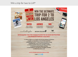 Win a trip for two to LA