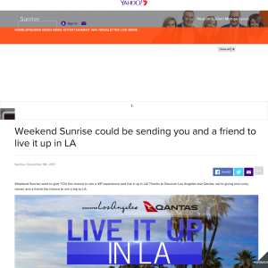 Win a trip for two to Los Angeles