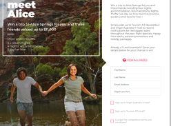 Win a trip to Alice Springs for 4!