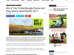 Win a trip to Barnbougle Dunes and King Island