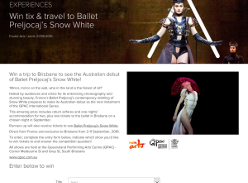 Win a trip to Brisbane to see the Australian debut of Ballet Preljocaj's Snow White! 