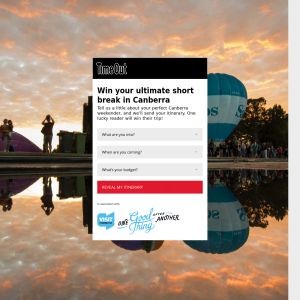 Win a trip to Canberra