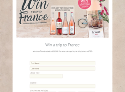 Win a trip to France with 3 friends, valued at $30,000 + a vintage bicycle to be won daily! (Purchase Required)